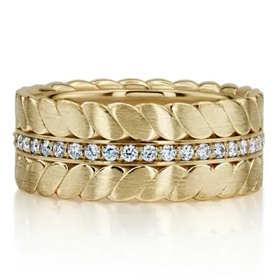 Braided Look Diamond Wedding Ring - view 6 of 6