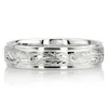 Extravagant Satin Finish Hand Engraved Wedding Ring  thumbnail 7