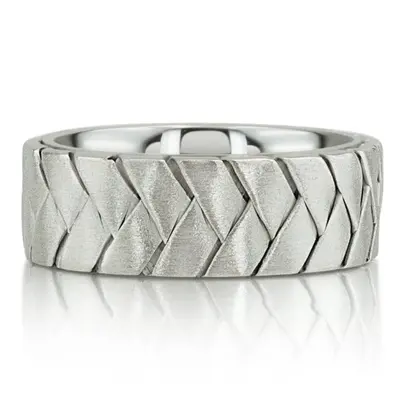 Bestseller Hand Braided Gold Wedding Ring  - view 9 of 9