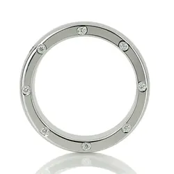 Sturdy Side-stoned Diamond Wedding Ring  thumbnail 6