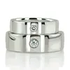 Sturdy Side-stoned Diamond Wedding Ring Set thumbnail 2