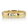 High Polished Solitaire Diamond Wedding Band  thumbnail 8
