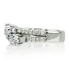 "You & Me" Split Shank Two Stone Prong Set Diamond Ring (0.92 ct.tw) thumbnail 5