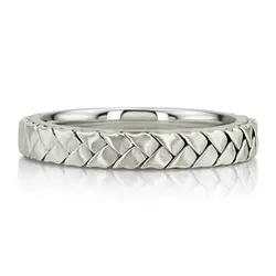 Bestseller Tri-Tone Hand Woven Gold Wedding Ring thumbnail 5
