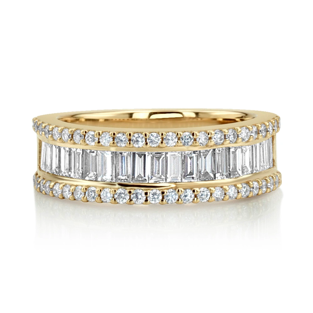 Baguette and Brilliant Round Diamond Anniversary Band (1 3/4 ct. tw.) - view 1