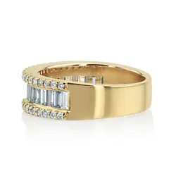 Baguette and Brilliant Round Diamond Anniversary Band (1 3/4 ct. tw.) thumbnail 2