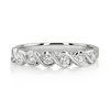 0.31 ct. Round Cut Bezel Set Diamond Wedding Band thumbnail 1
