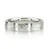Color Duo Contemporary Diamond Wedding Ring thumbnail 4