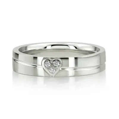 Color Duo Contemporary Diamond Wedding Ring - view 4 of 4