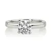 Round Diamond Classic Platinum Solitaire Engagement Ring (1.00 ct. GH/SI) thumbnail 1