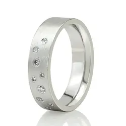 Milky Way Brilliant Cut Diamond Wedding Band  thumbnail 5