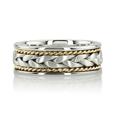 Braided Handmade Wedding Ring  - view 13 of 14