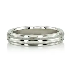 Fine Brush Finish Basic Designer Wedding Ring  thumbnail 9