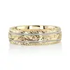 Chic Hand Engraved Floral Wedding Ring thumbnail 11