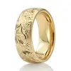 Chic Leaf Design Wedding Band thumbnail 5