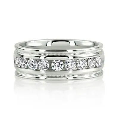 Channel Set Diamond Wedding Band 0.99 ct.tw - view 6 of 6