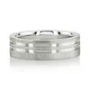 Modern Parallel Cut Two-Tone Wedding Ring  thumbnail 9