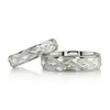 Attractive Angled Cut Diamond Cut Wedding Ring Set thumbnail 1