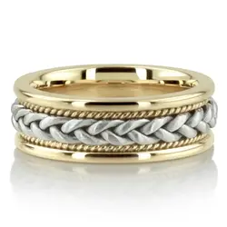 Braided Handmade Wedding Ring  thumbnail 6