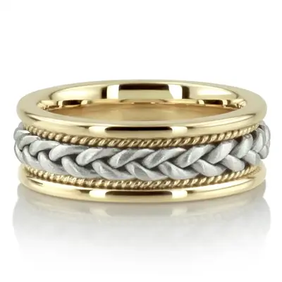 Braided Handmade Wedding Ring  - view 6 of 16
