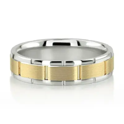 Round-Edge Rolex Style Wedding Band - view 3 of 3
