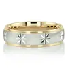 Step Edge Cross-satin Basic Design Wedding Ring thumbnail 5