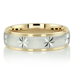 Step Edge Cross-satin Basic Design Wedding Ring thumbnail 5