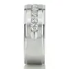 Step Edge Channel Diamond Wedding Ring thumbnail 5