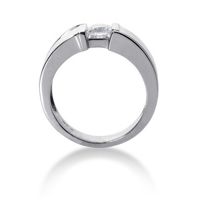 1.00 ct Bar Set Solitaire Diamond Men's Ring thumbnail 2