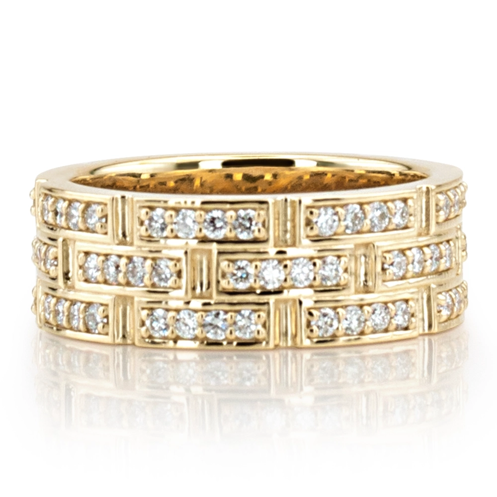 Exquisite Diamond Wedding Band - view 9