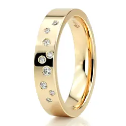 Milky Way Brilliant Cut Diamond Wedding Band  thumbnail 6