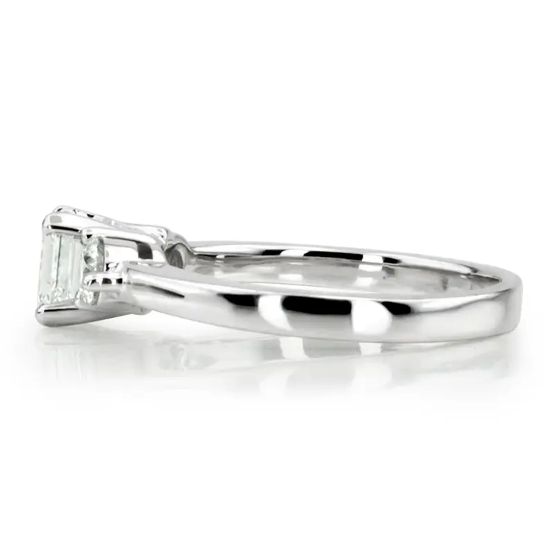 18K white gold Three Stone Prong Set Diamond Engagement Ring (0.30 ct. tw.) - alternate view 2