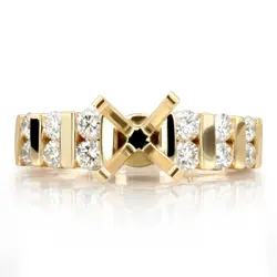 Bar Set Diamond Engagement Ring (0.48 t.c.w.) thumbnail 1