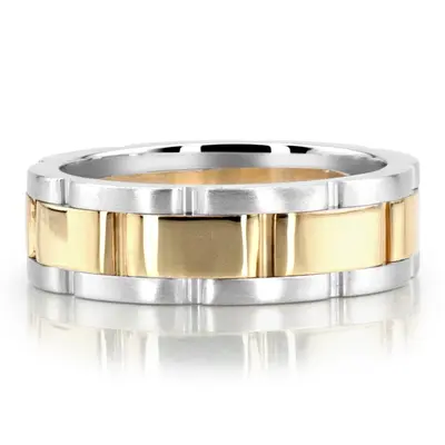 Solid Rolex Style Fancy Designer Wedding Ring  - view 12 of 12