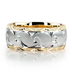 Bestseller Fine Grooved Fancy Designer Wedding Ring  thumbnail 5