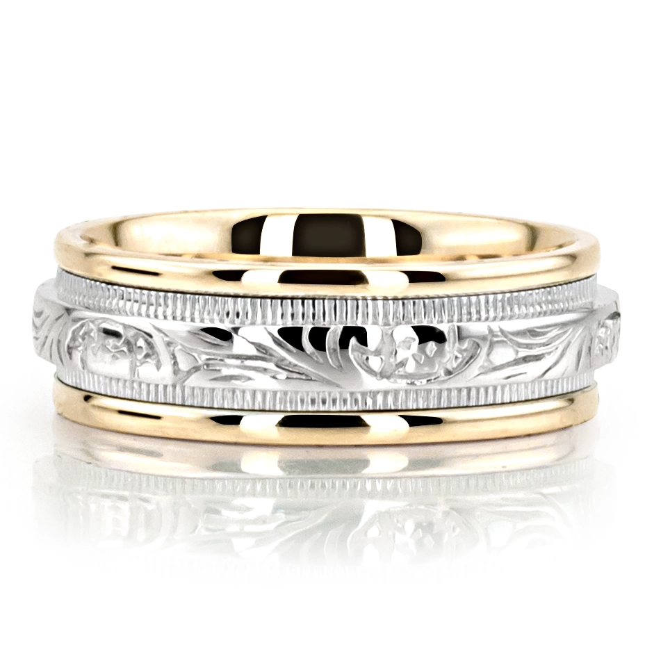 Extravagant Antique Handcrafted Wedding Band  - view 5