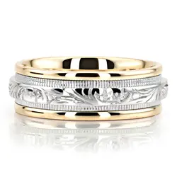 Extravagant Antique Handcrafted Wedding Band  thumbnail 5