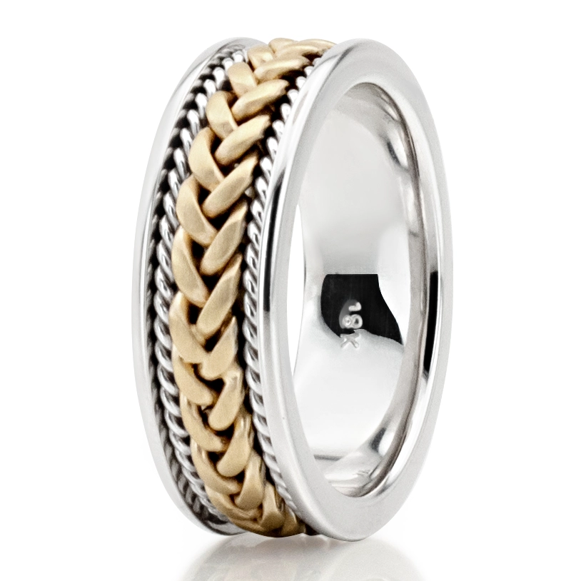 Braided Handmade Wedding Ring  - view 17