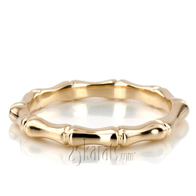 Unique Bamboo Design Ring - view 1 of 5