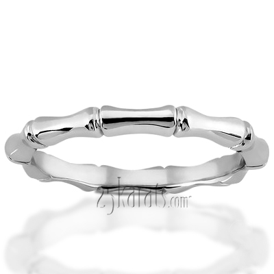 Unique Bamboo Design Ring - view 3 of 5
