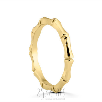 Unique Bamboo Design Ring - view 4 of 5