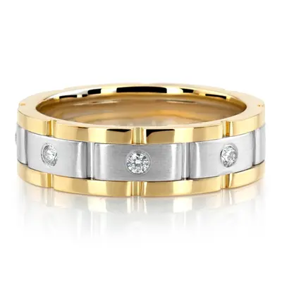 Rolex Style 6.5mm Diamond Wedding Band - view 6 of 6