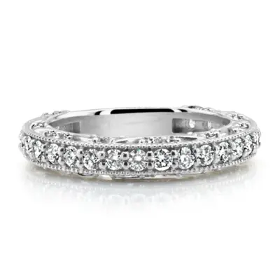 Filigree Scroll Work Diamond Anniversary Wedding Band (1.00 ct. tw.) - view 4 of 12