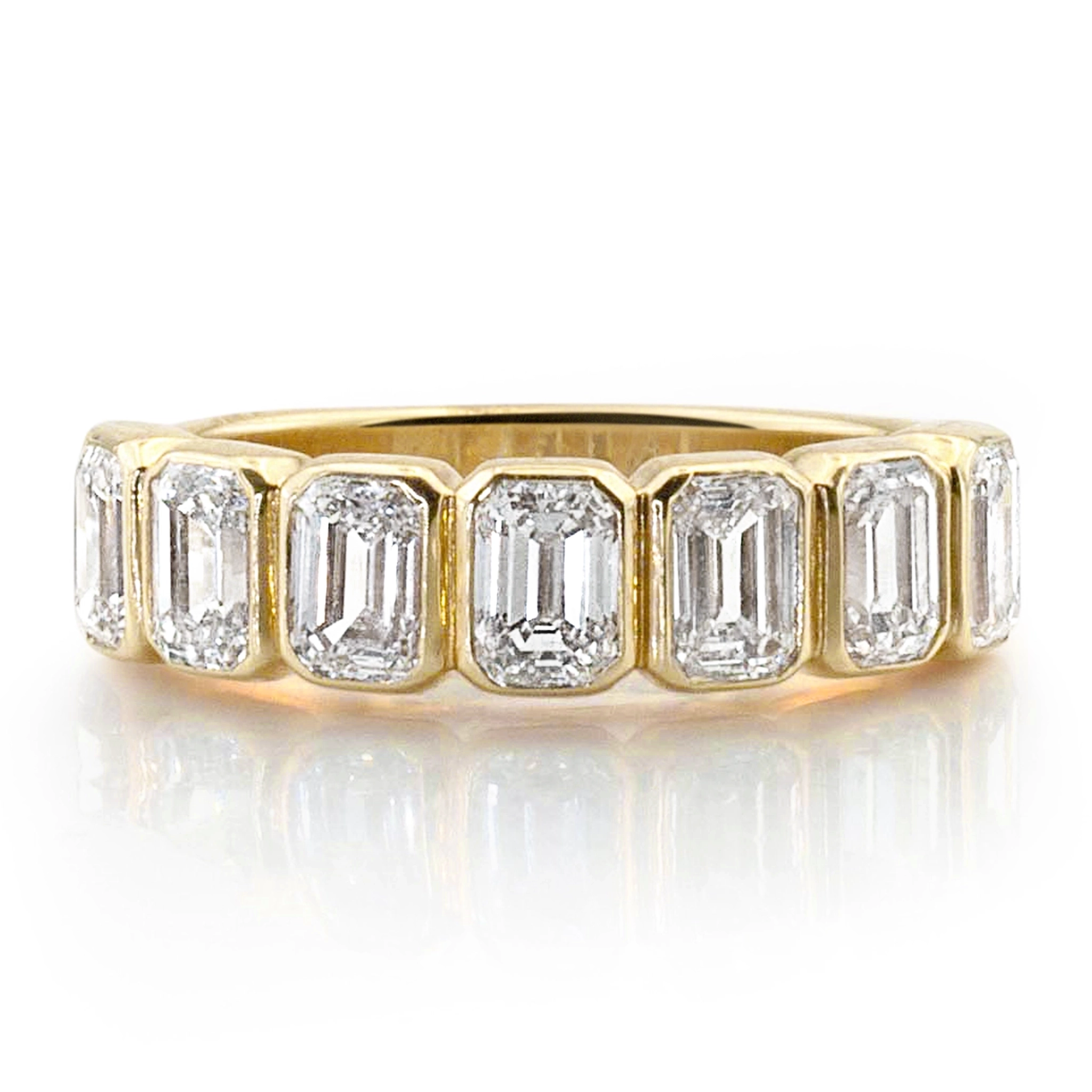 7 Stone Emerald Anniversary Band 2 1/7 ct. tw. - view 2