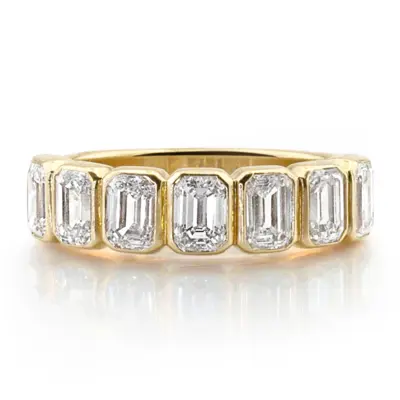 7 Stone Emerald Anniversary Band 2 1/2 ct.tw. thumbnail 2