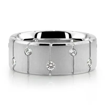 Eclipse Diamond Wedding Band - main view thumbnail