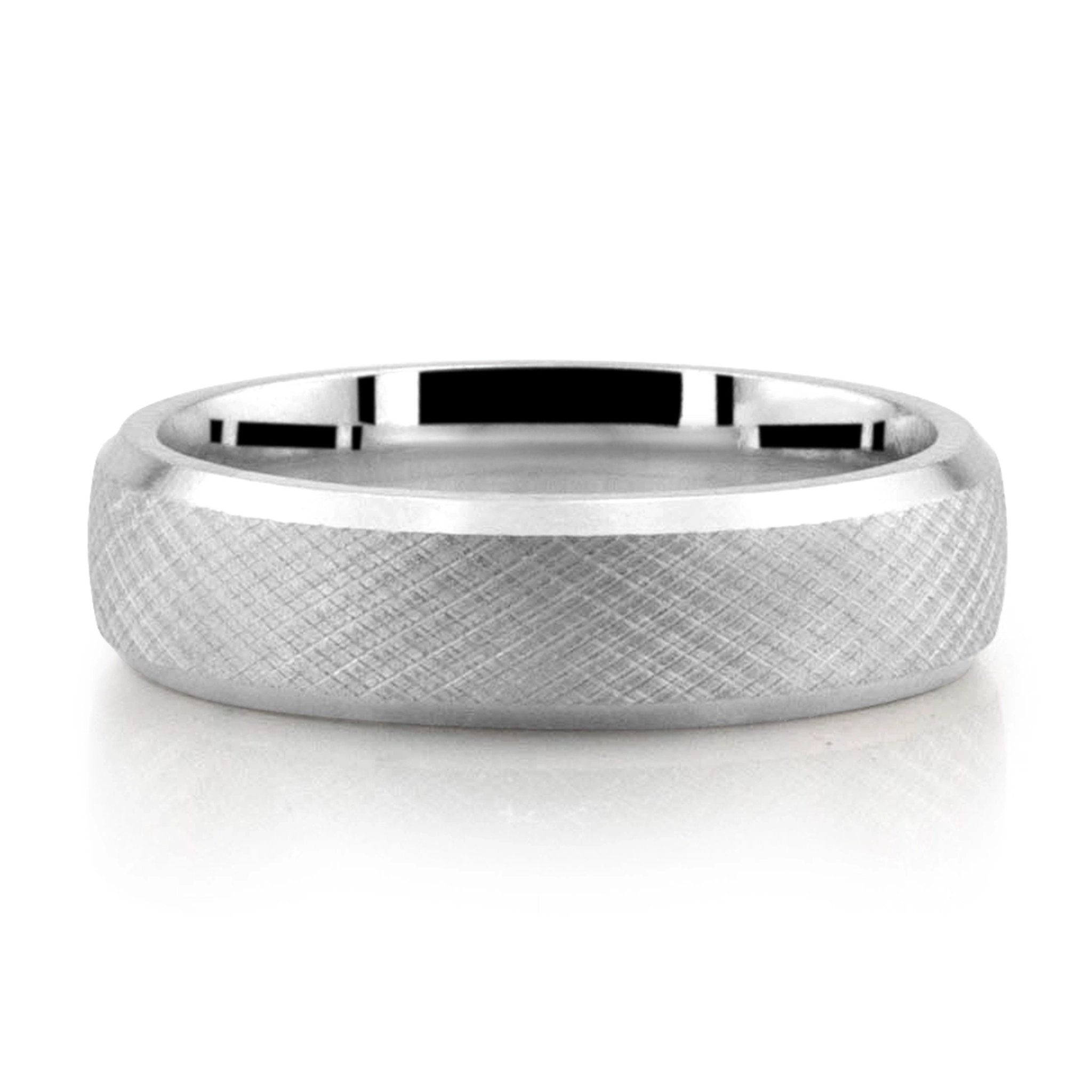 Weave Design Unisex Wedding Ring - main view