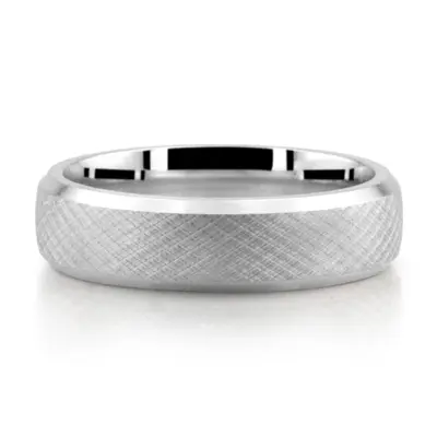 Weave Design Unisex Wedding Ring - main view thumbnail