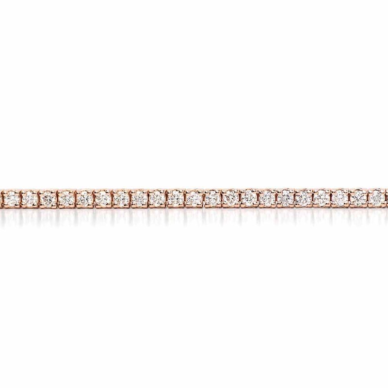 14K white gold Prong Set Round Diamond Tennis Bracelet 2 ct.tw - alternate view 7