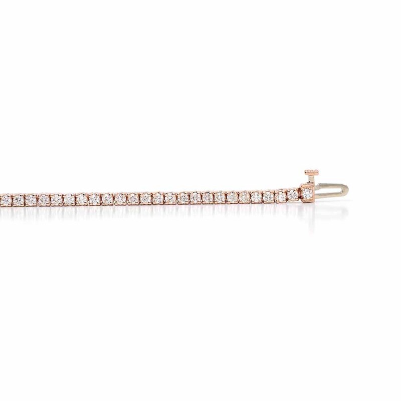 14K white gold Prong Set Round Diamond Tennis Bracelet 2 ct.tw - alternate view 6